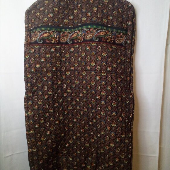 Vera Bradley Garment Bag Hanging Folding Pockets Floral Black Red - Picture 13 of 16